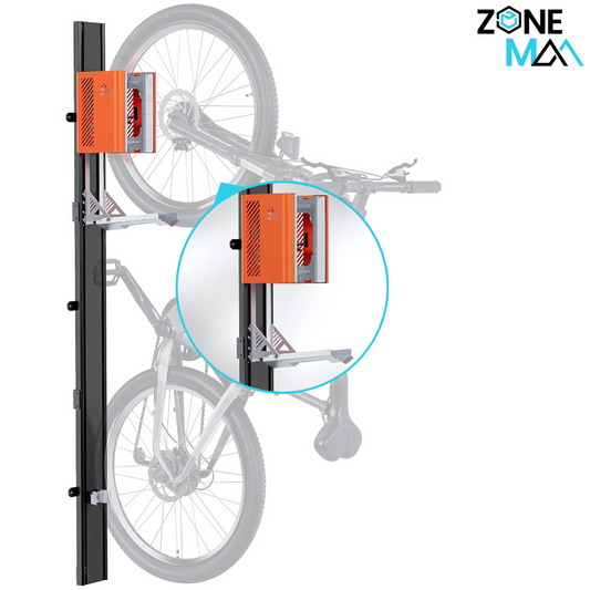 Support à vélo mural à mécanisme automatique