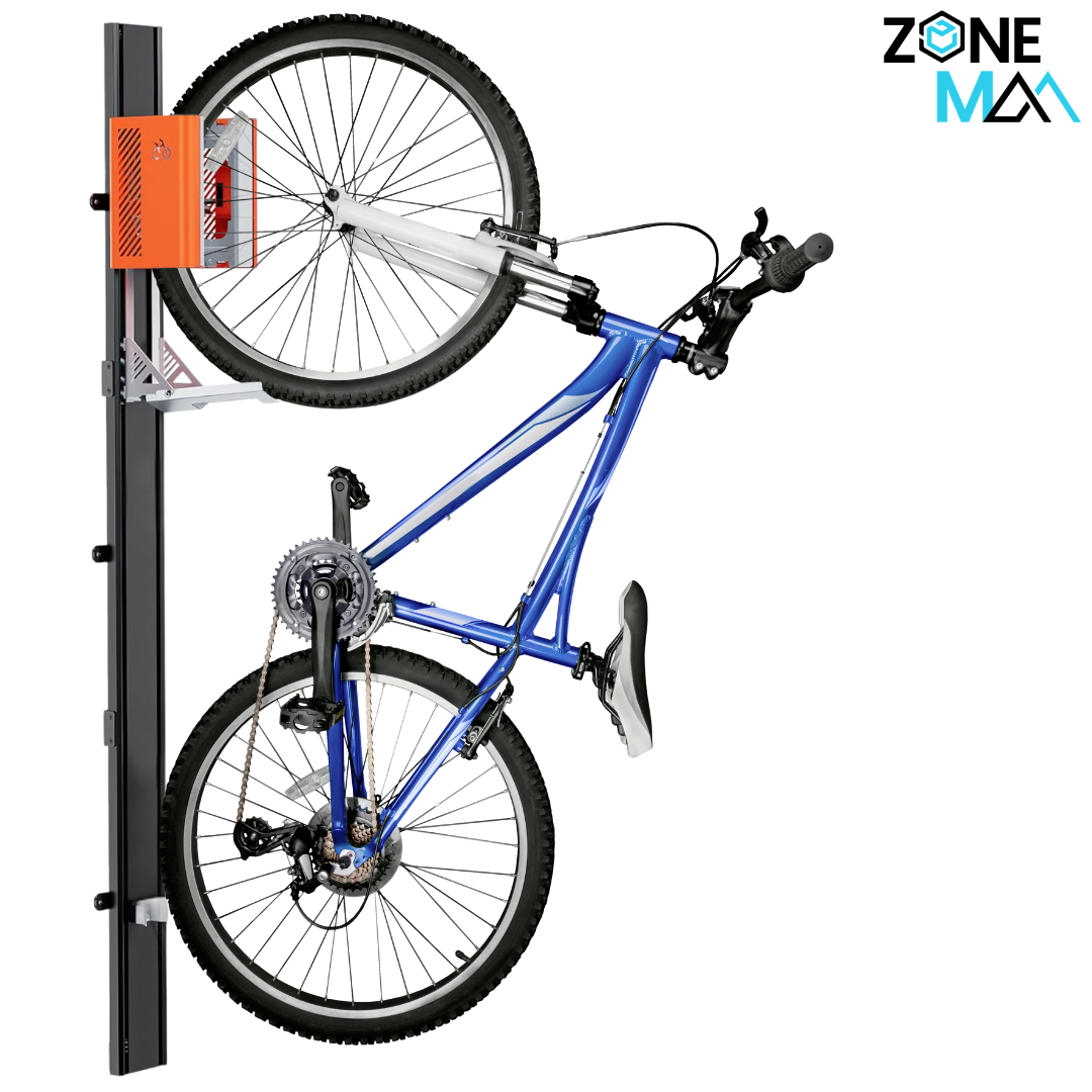 Support à vélo mural à mécanisme automatique